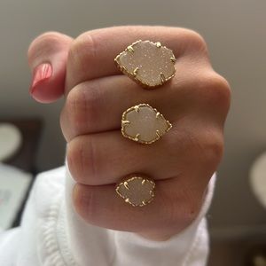 Kendra Scott Naomi Gold Double Ring in Iridescent